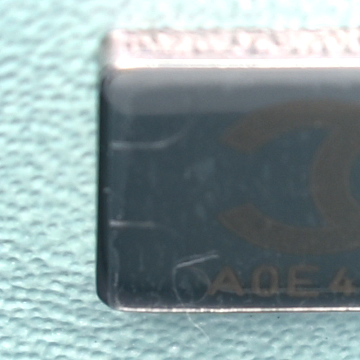 Chanel Iridescent Calfskin Quilted Mini Rectangular Flap Light Blue 7 of 13