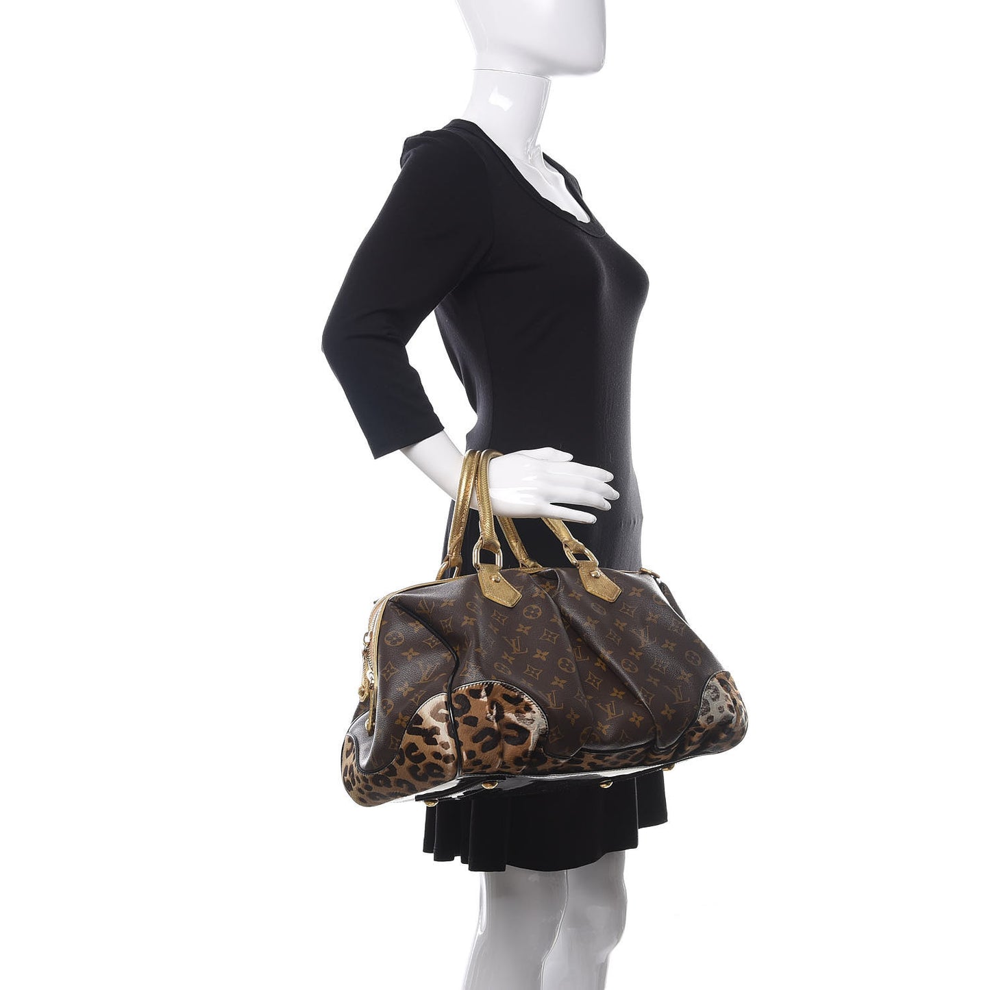 Monogram Leopard Stephen Bag