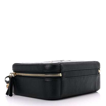 Chanel Caviar Quilted Medium CC Filigree Vanity Case Black 4 of 14