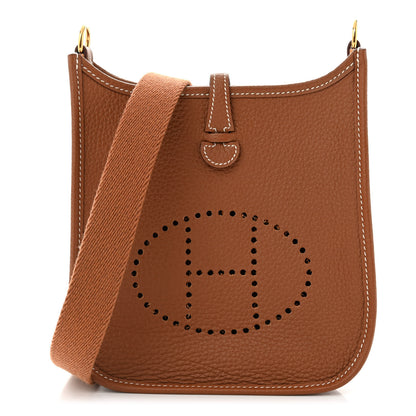 Hermes Taurillon Clemence Evelyne TPM Gold 1 of 11