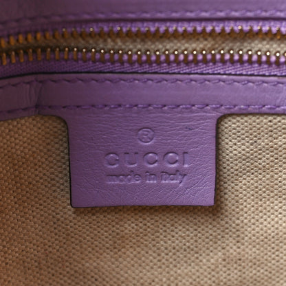 Gucci Calfskin Medium New Jackie Shoulder Bag Lilac 6 of 10