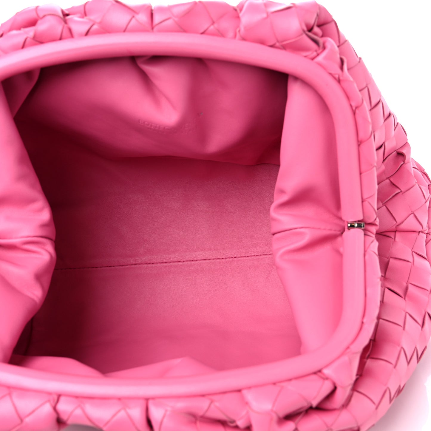 Nappa Maxi Intrecciato The Pouch Oversized Clutch Pink