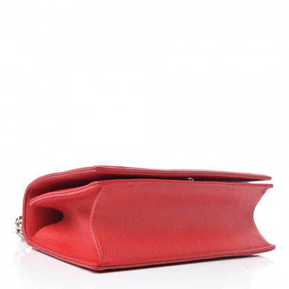 Christian Dior Grained Calfskin Medium Diorama Flap Bag Red 4 of 13