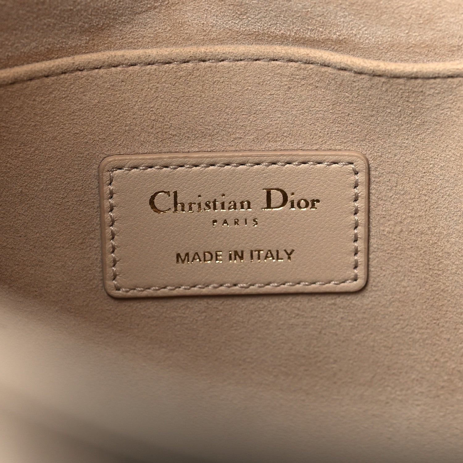 Christian Dior Lambskin Supple Macrocannage Ammi Bag Beige 6 of 9