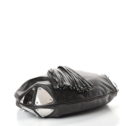 Gucci Calfskin Large Indy Top Handle Hobo Black 3 of 9