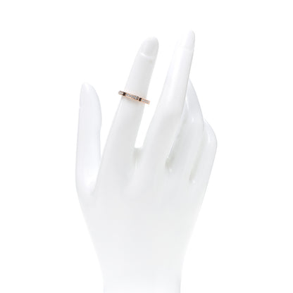 Cartier 18K Pink Gold Diamond Maillon Panthere Wedding Band Ring 48 4.25 2 of 7