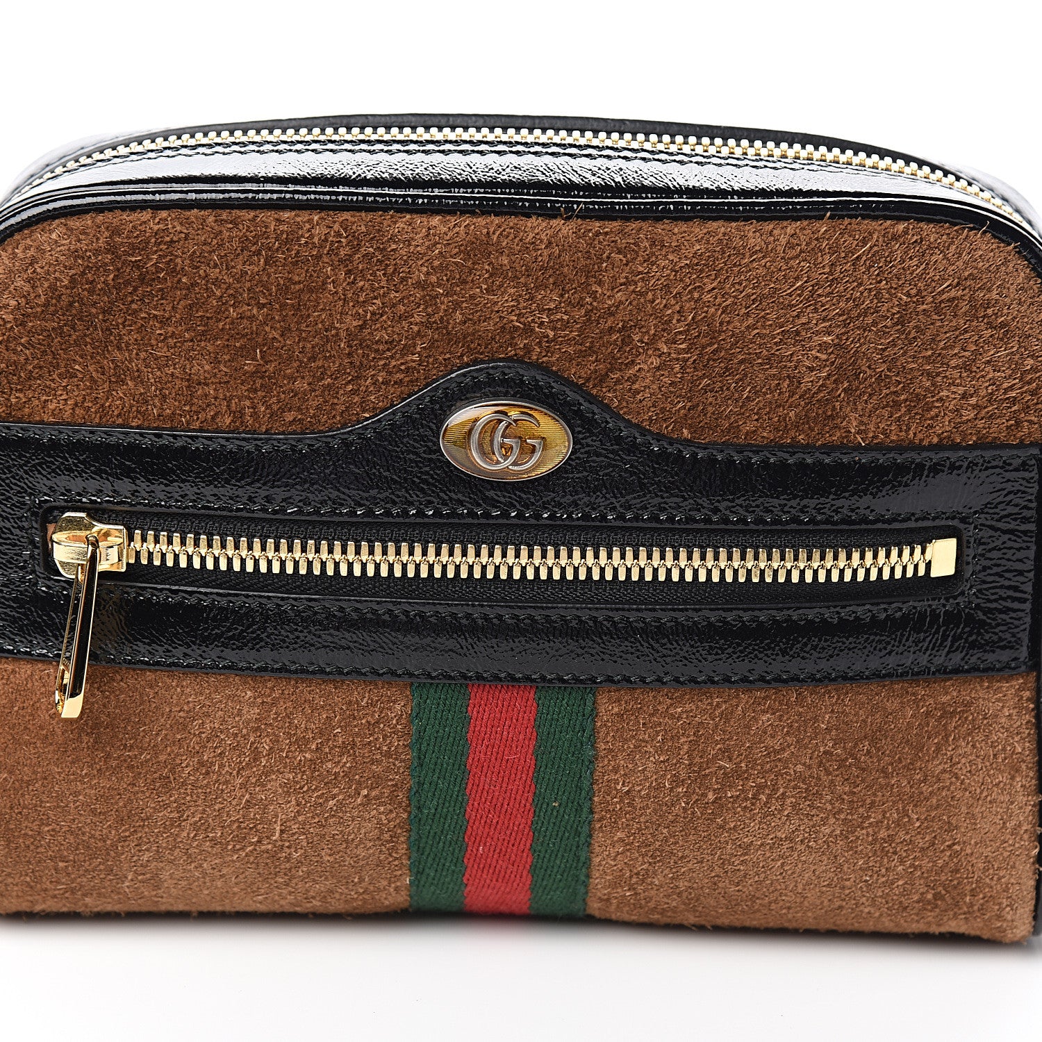 Gucci Suede Small Ophidia Belt Bag 85 34 Brown 8 of 8