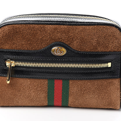 Gucci Suede Small Ophidia Belt Bag 85 34 Brown 8 of 8