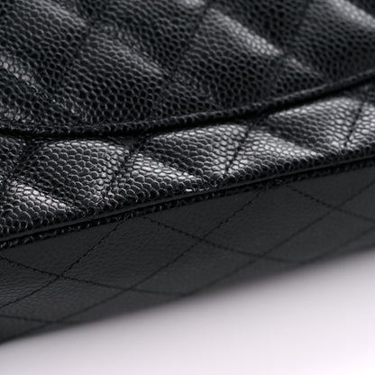 Chanel Caviar Quilted Medium Double Flap Black 12 of 12