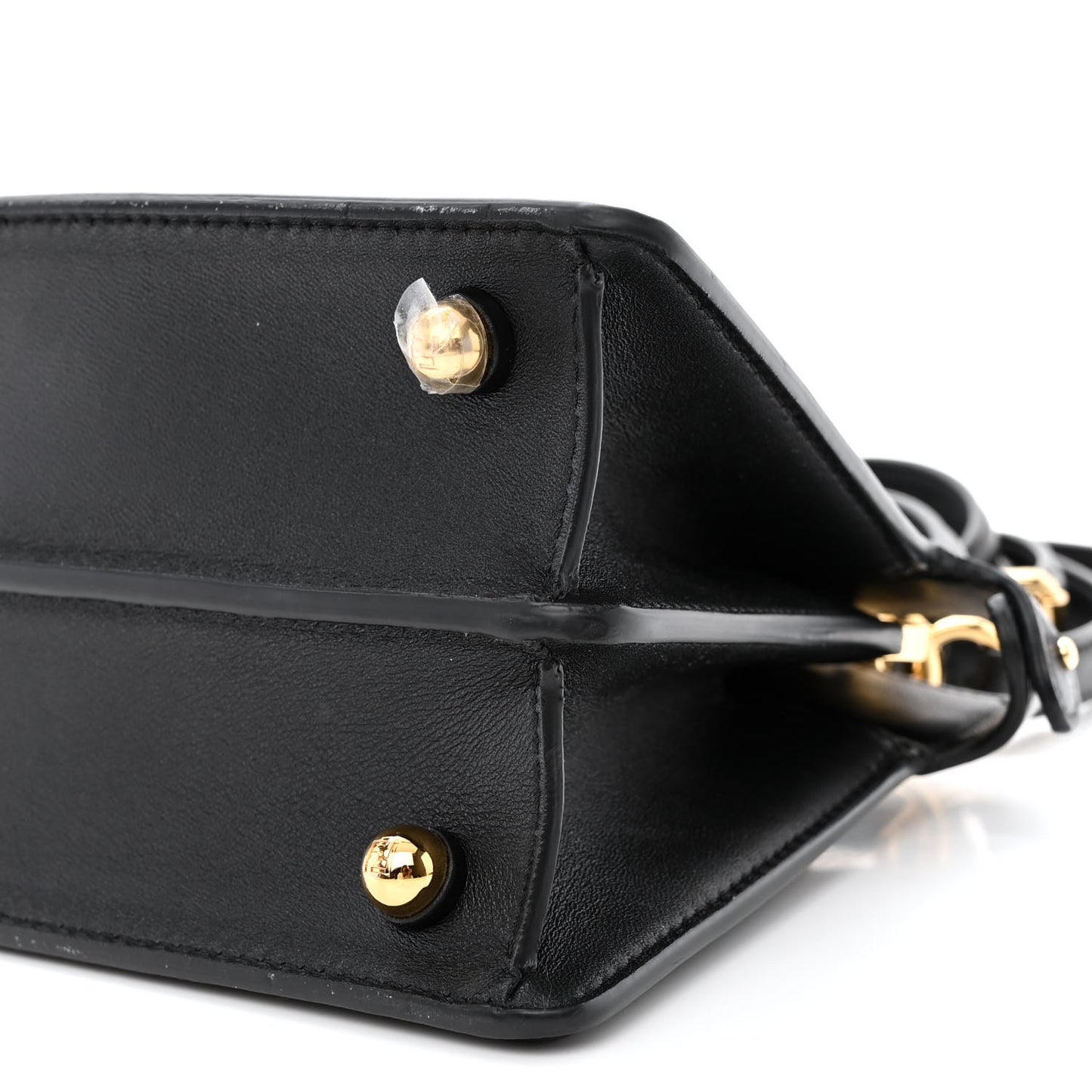 Shiny Nappa Petite Peekaboo I SEE U Satchel Black