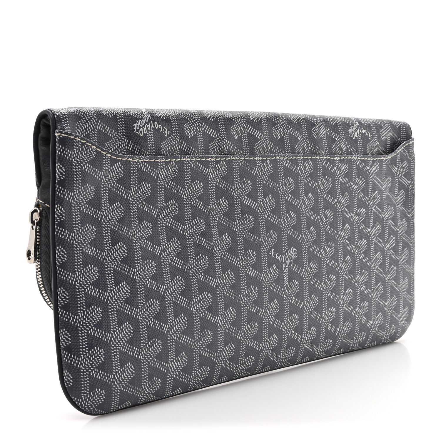 Goyard Goyardine Sainte Marie Soft Clutch Grey 3 of 10