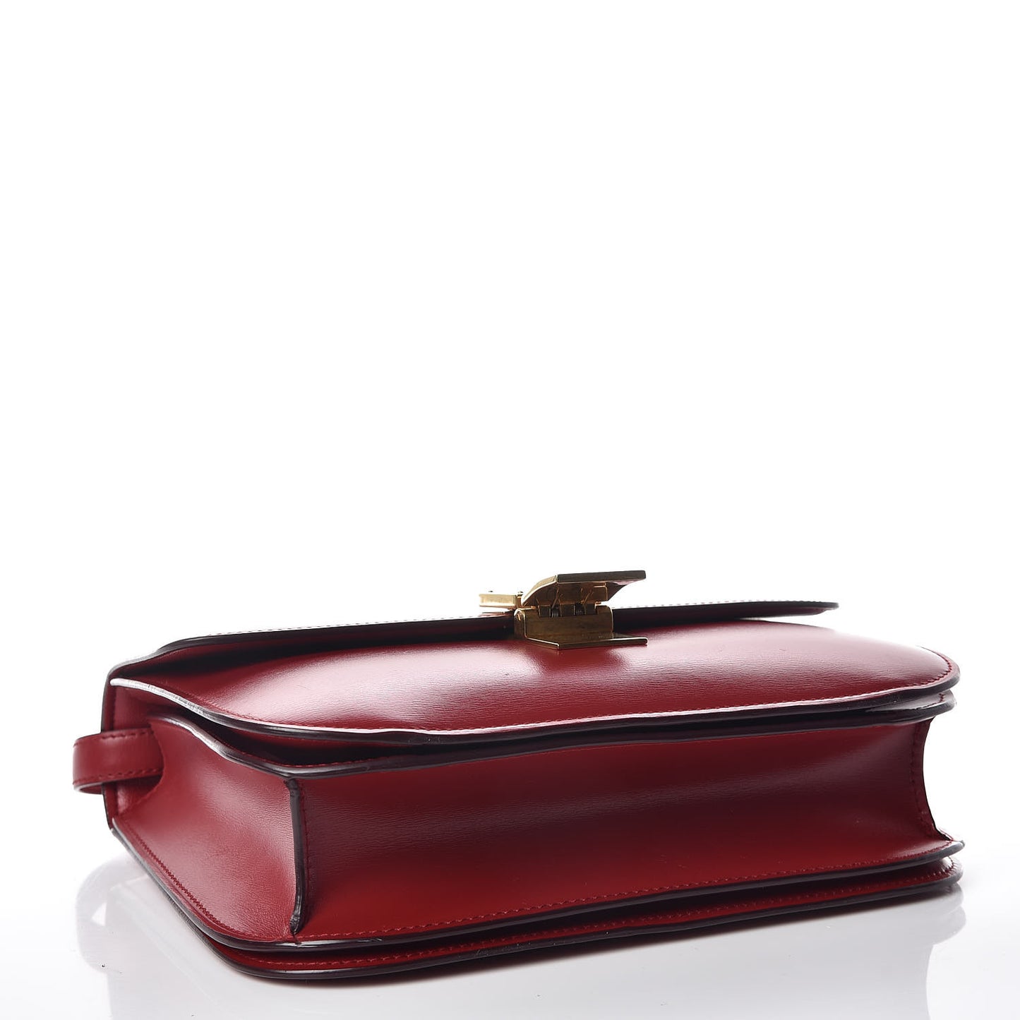 Box Calfskin Medium Classic Box Flap Bag Red