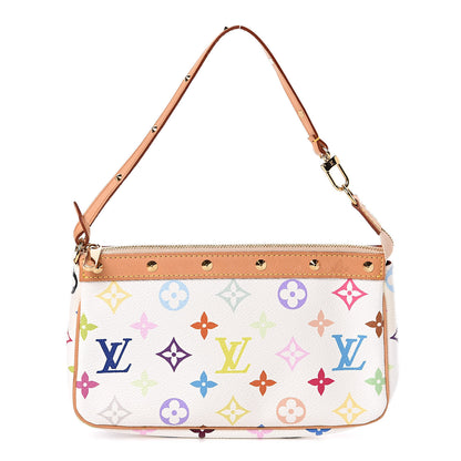 Louis Vuitton Monogram Multicolor Pochette Accessories White 1 of 9