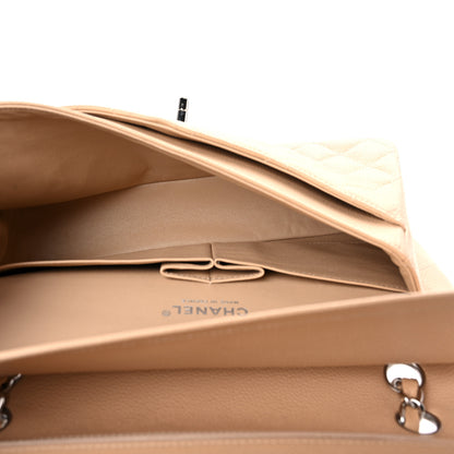 Chanel Caviar Quilted Medium Double Flap Beige 5 of 9