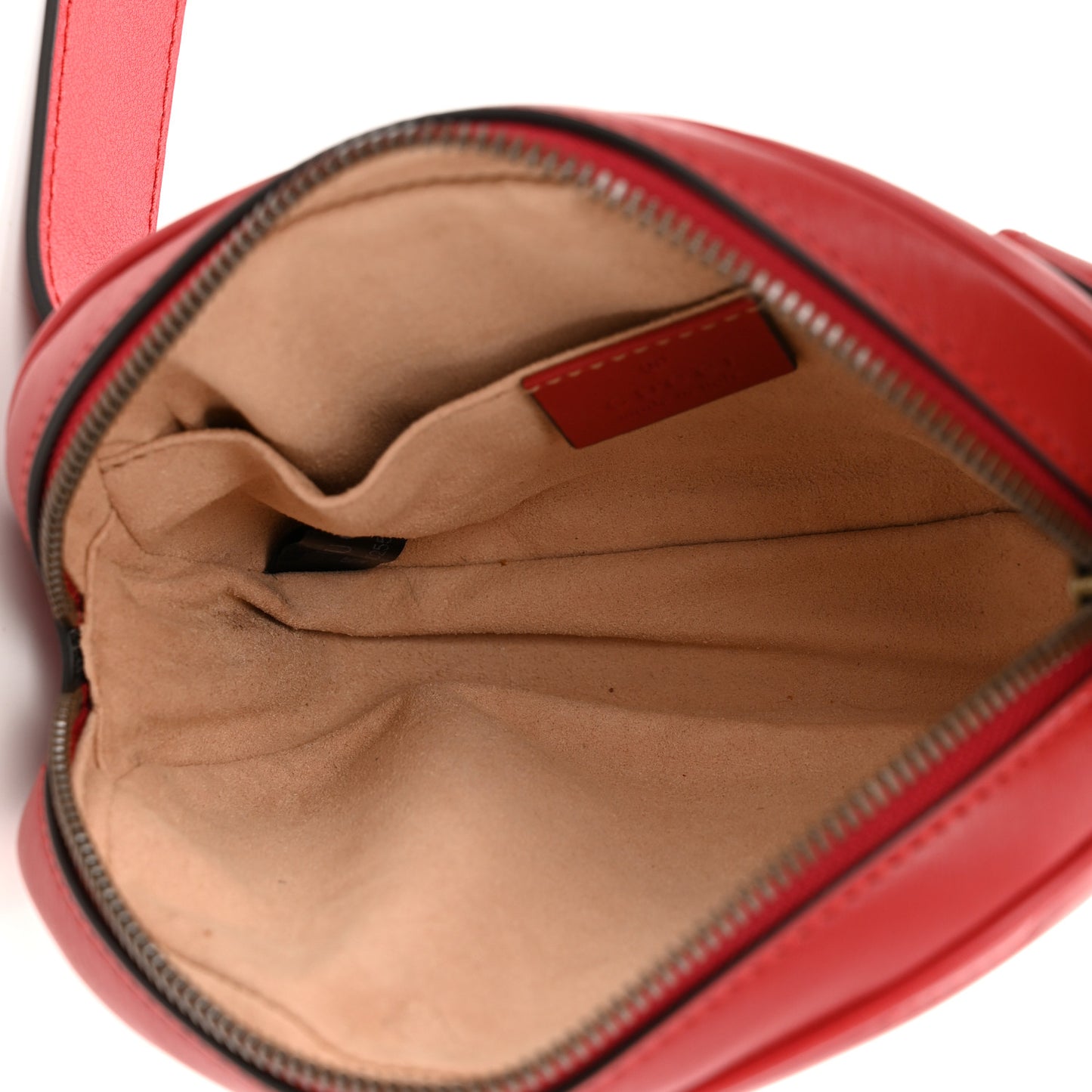 Calfskin Matelasse GG Marmont Belt Bag 85 34 Hibiscus Red
