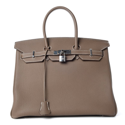Hermes Togo Birkin 35 Etoupe 1 of 34