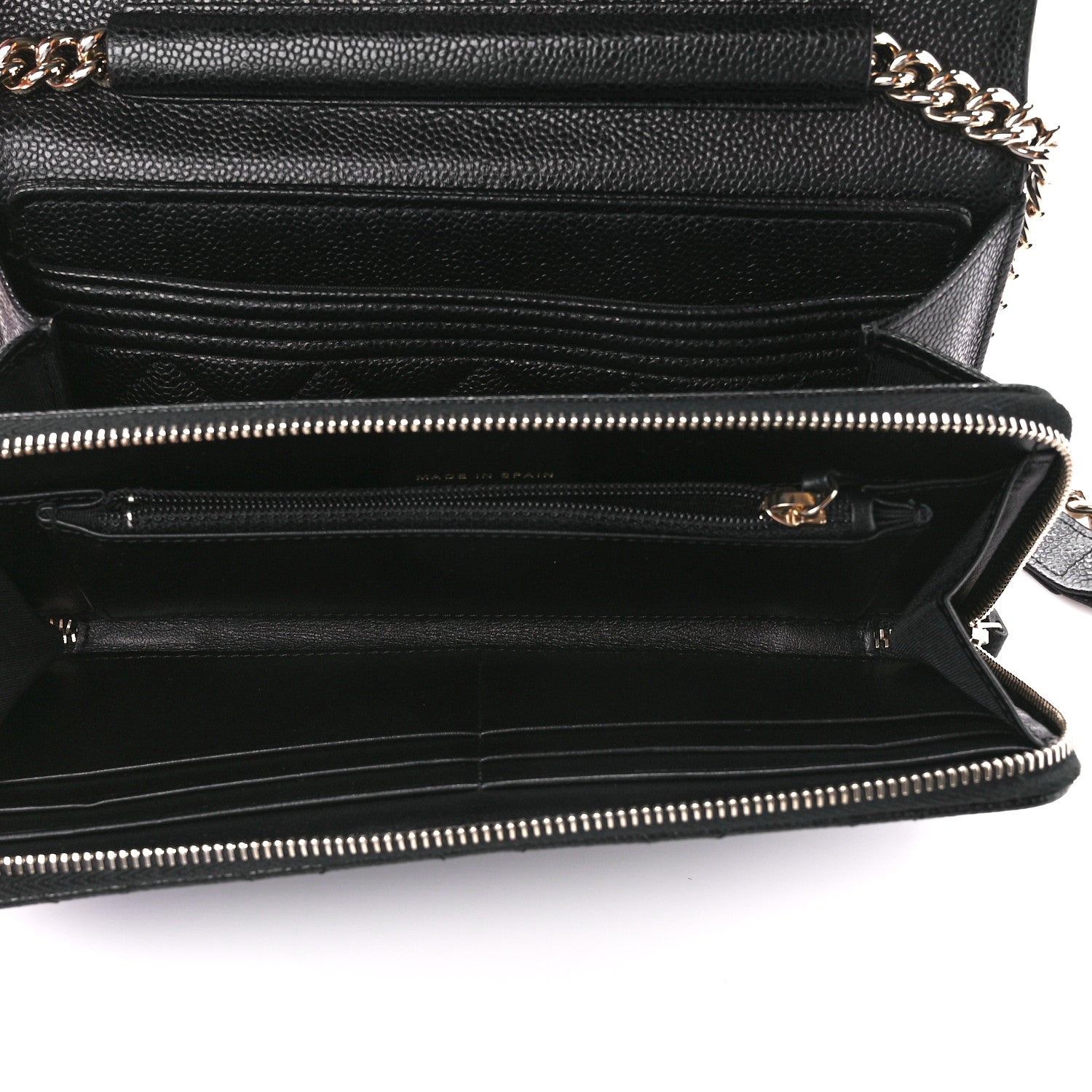 Chanel Caviar Quilted Boy Wallet On Chain WOC Black 5 of 11