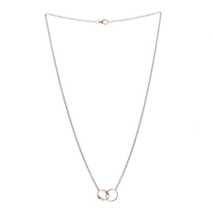 Cartier 18K Pink Gold Interlocking LOVE Necklace 3 of 9