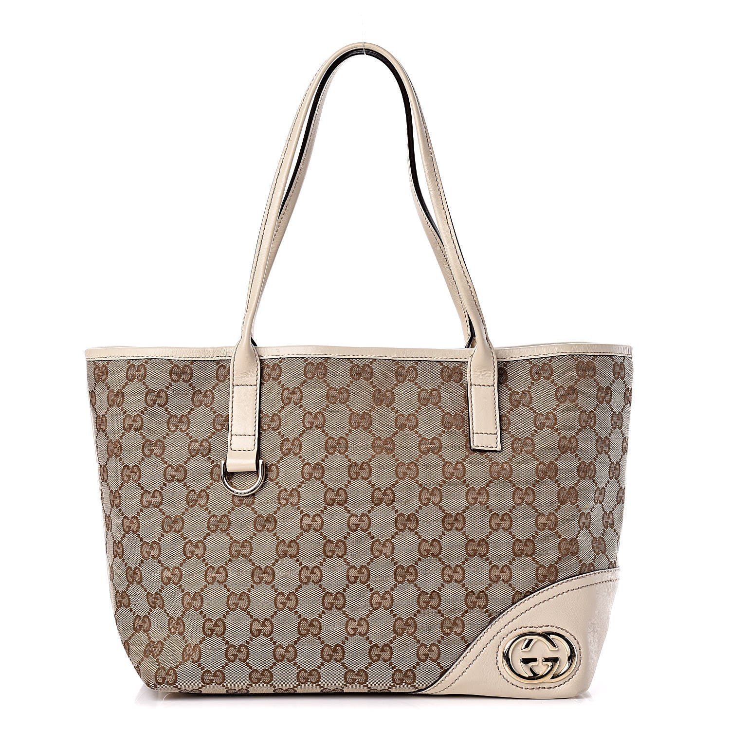 Gucci Monogram Medium New Britt Tote Off White 1 of 11