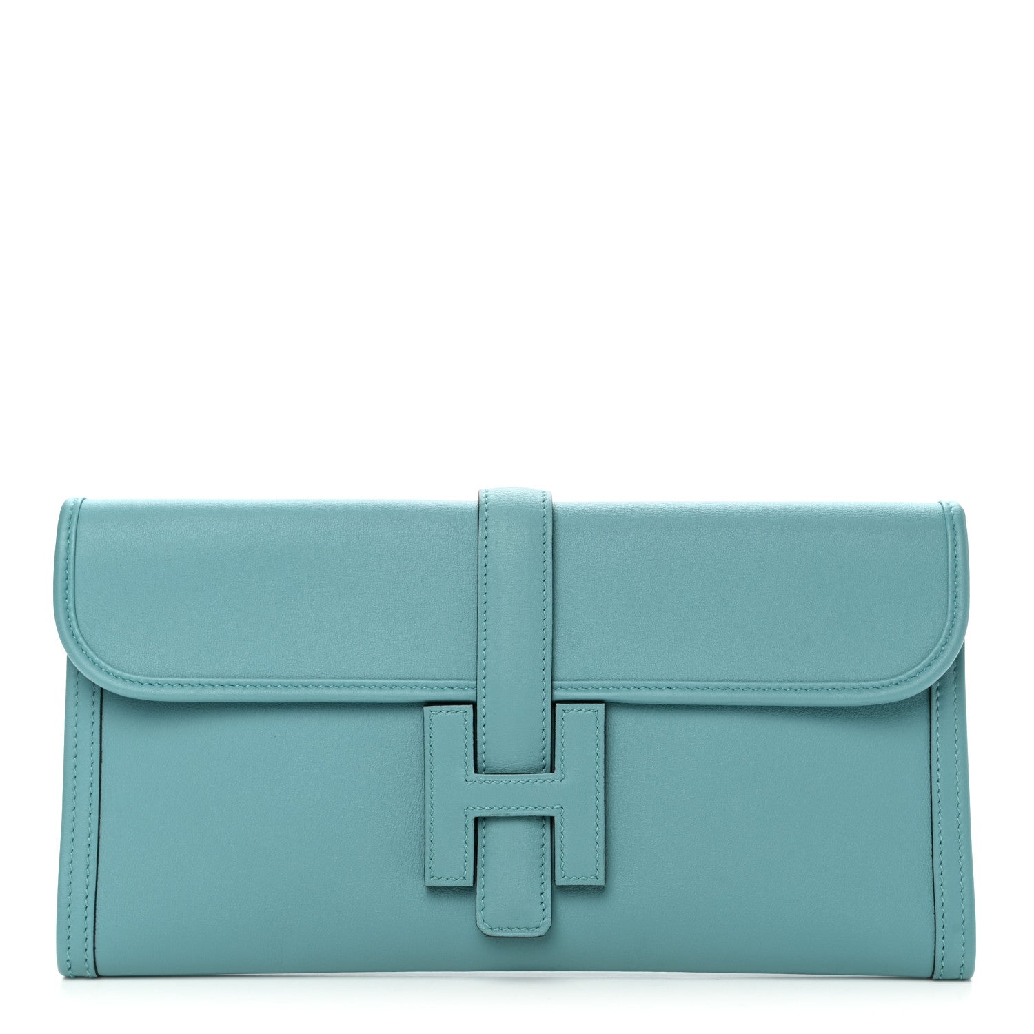 Hermes Swift Jige Elan 29 Clutch Bleu Saint Cyr 1 of 7