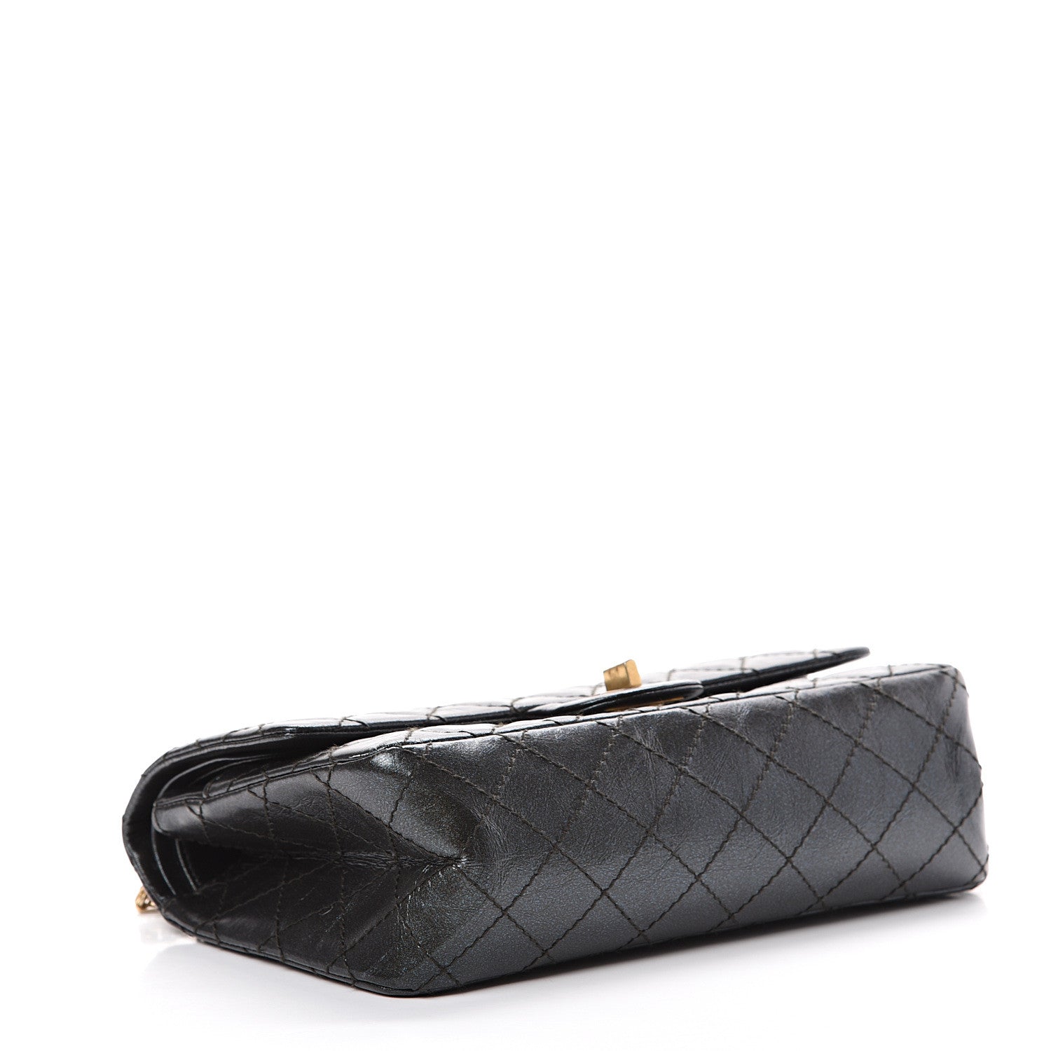 Chanel Glittered Aged Calfskin Quilted 2.55 Reissue 225 Flap Blue 3 of 11
