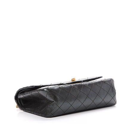 Chanel Glittered Aged Calfskin Quilted 2.55 Reissue 225 Flap Blue 3 of 11