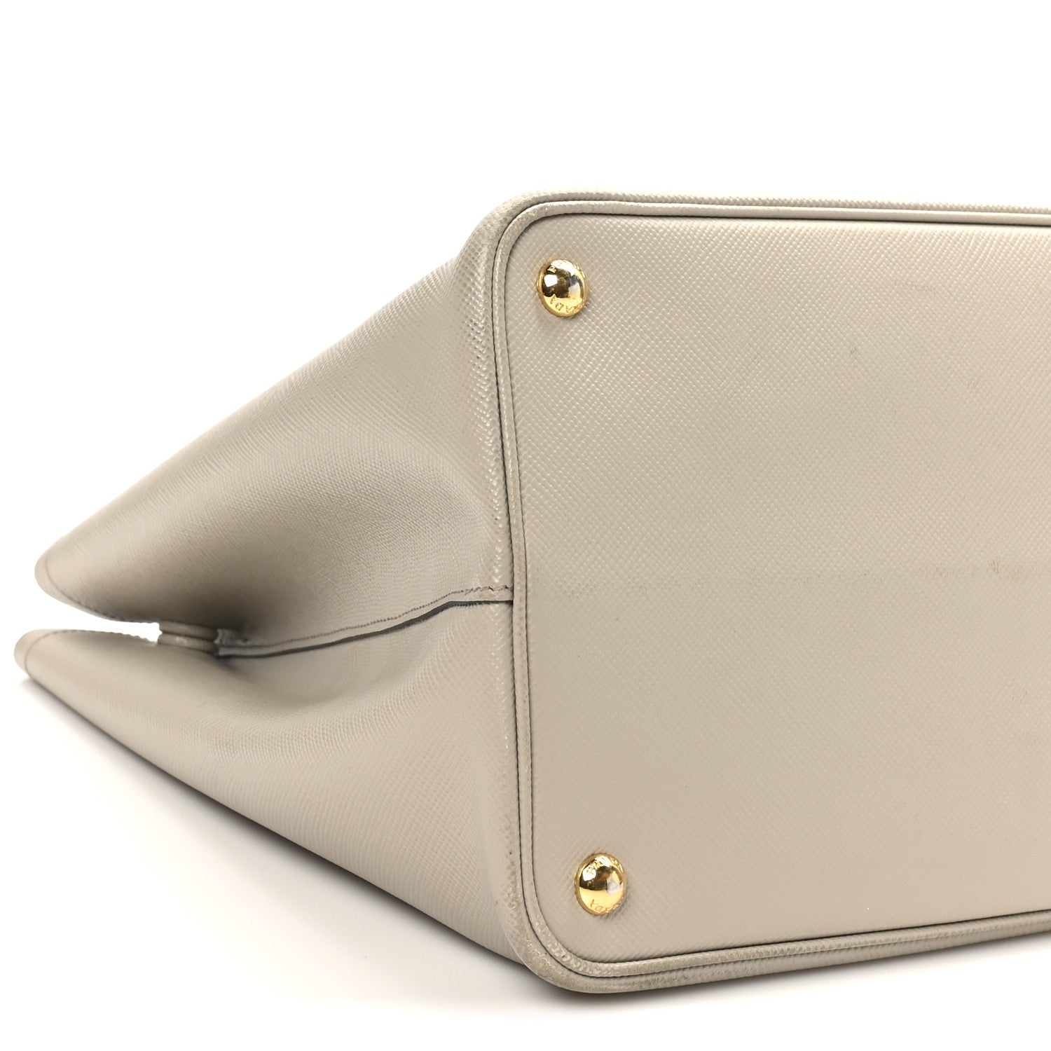 Prada Saffiano Cuir Large Double Bag Pomice 8 of 11