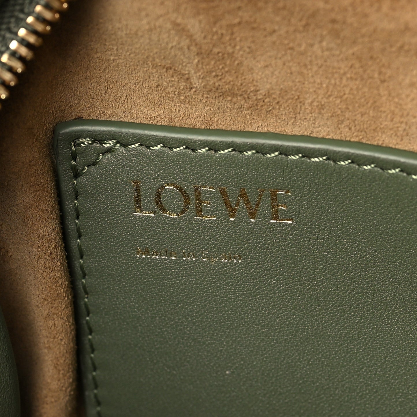 Jacquard Anagram Calfskin Amazona 16 Avocado Green