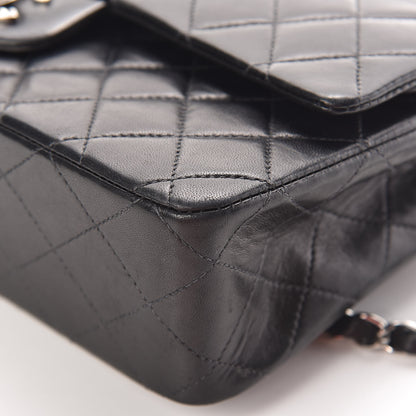 Chanel Lambskin Quilted Medium Double Flap Black 16 of 19