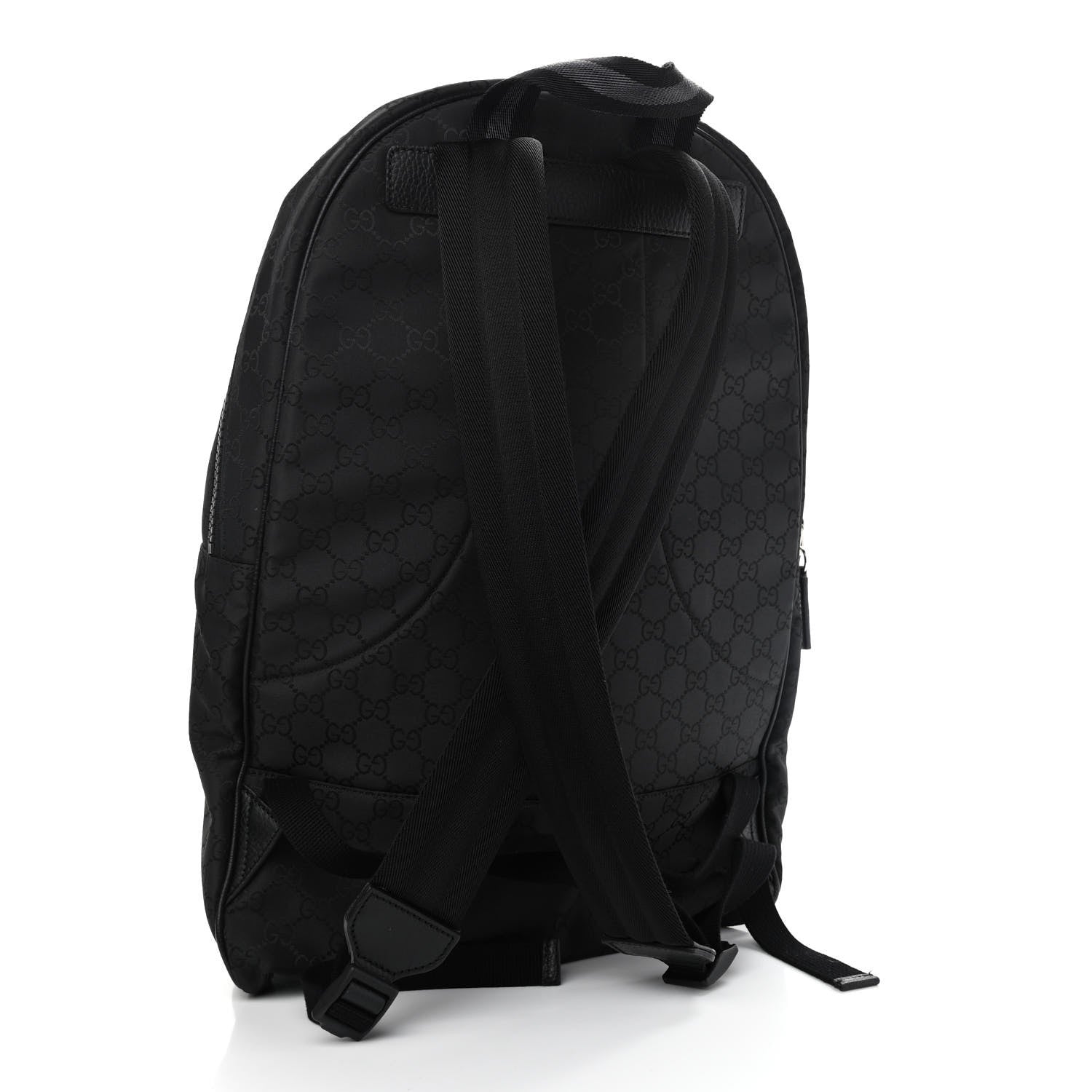 Gucci Nylon Monogram Slim Backpack Black 3 of 9