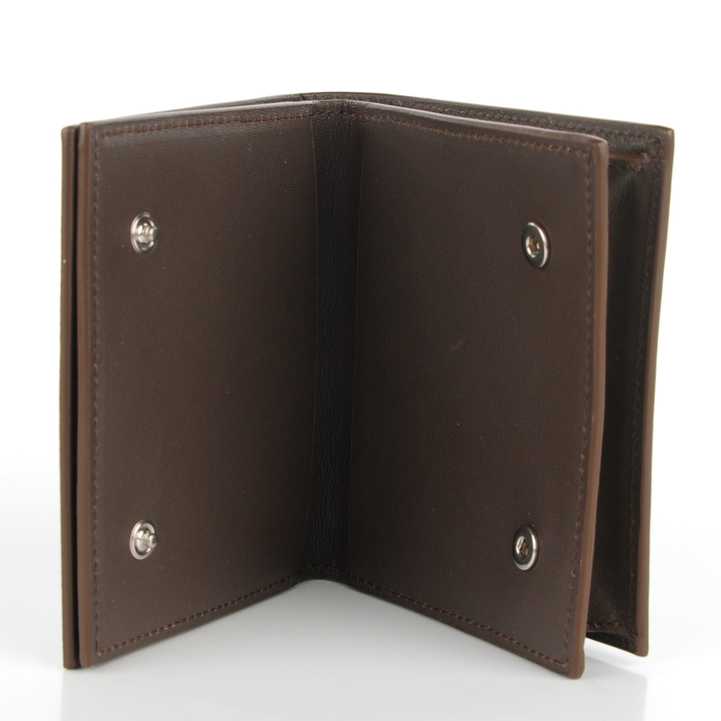 Grained Calfskin Small Wallet Taupe