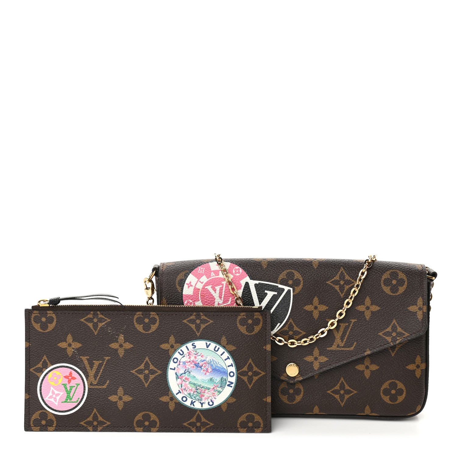Louis Vuitton Monogram World Tour Pochette Felicie 1 of 9