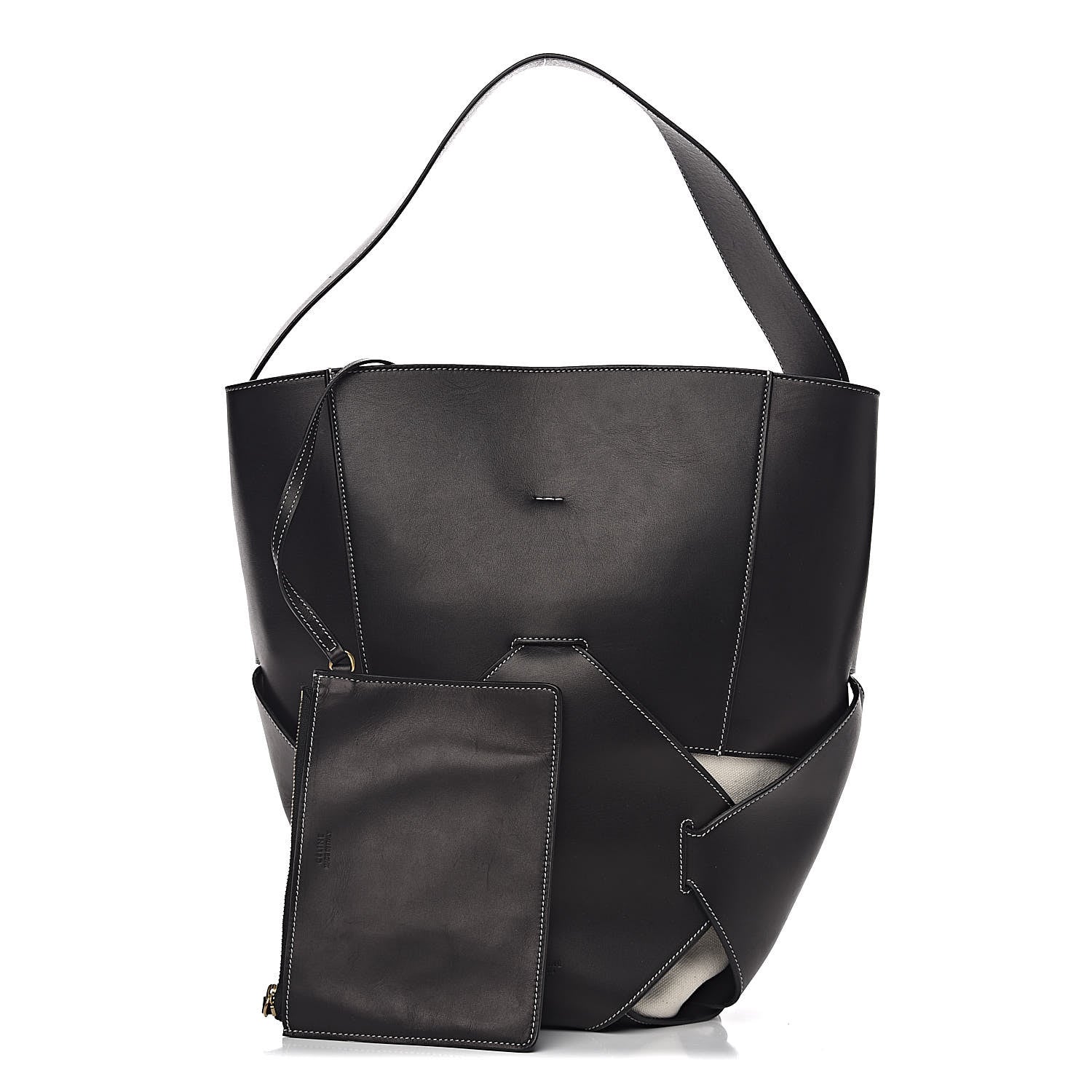 Celine Natural Calfskin Large Holdall Shoulder Bag Black 1 of 11