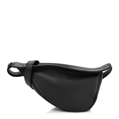 The Row Smooth Calfskin Small Slouchy Banana Bag Black 1 of 9