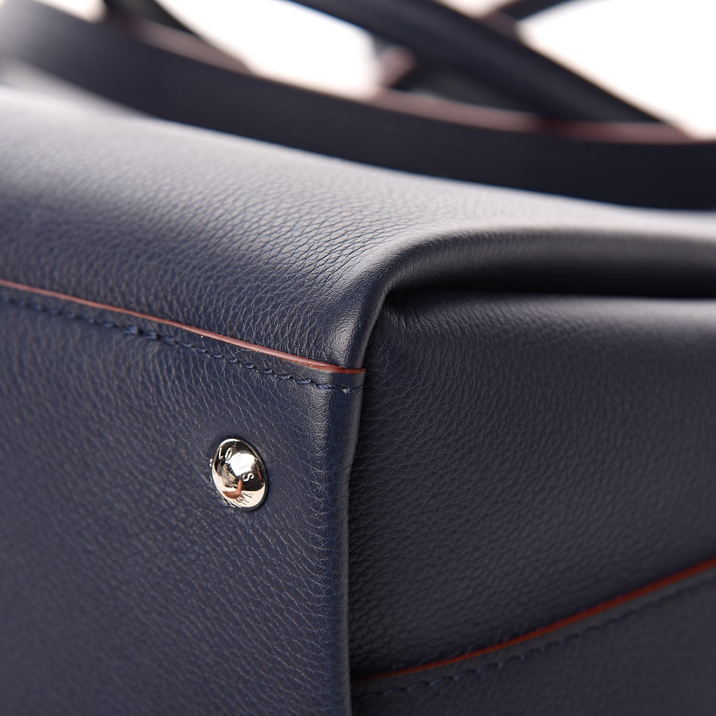 Calfskin Lockmeto Marine Rouge