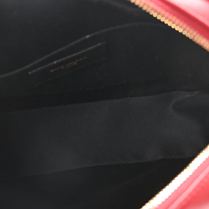Saint Laurent Calfskin Matelasse Monogram Lou Camera Bag Eros Red 5 of 10