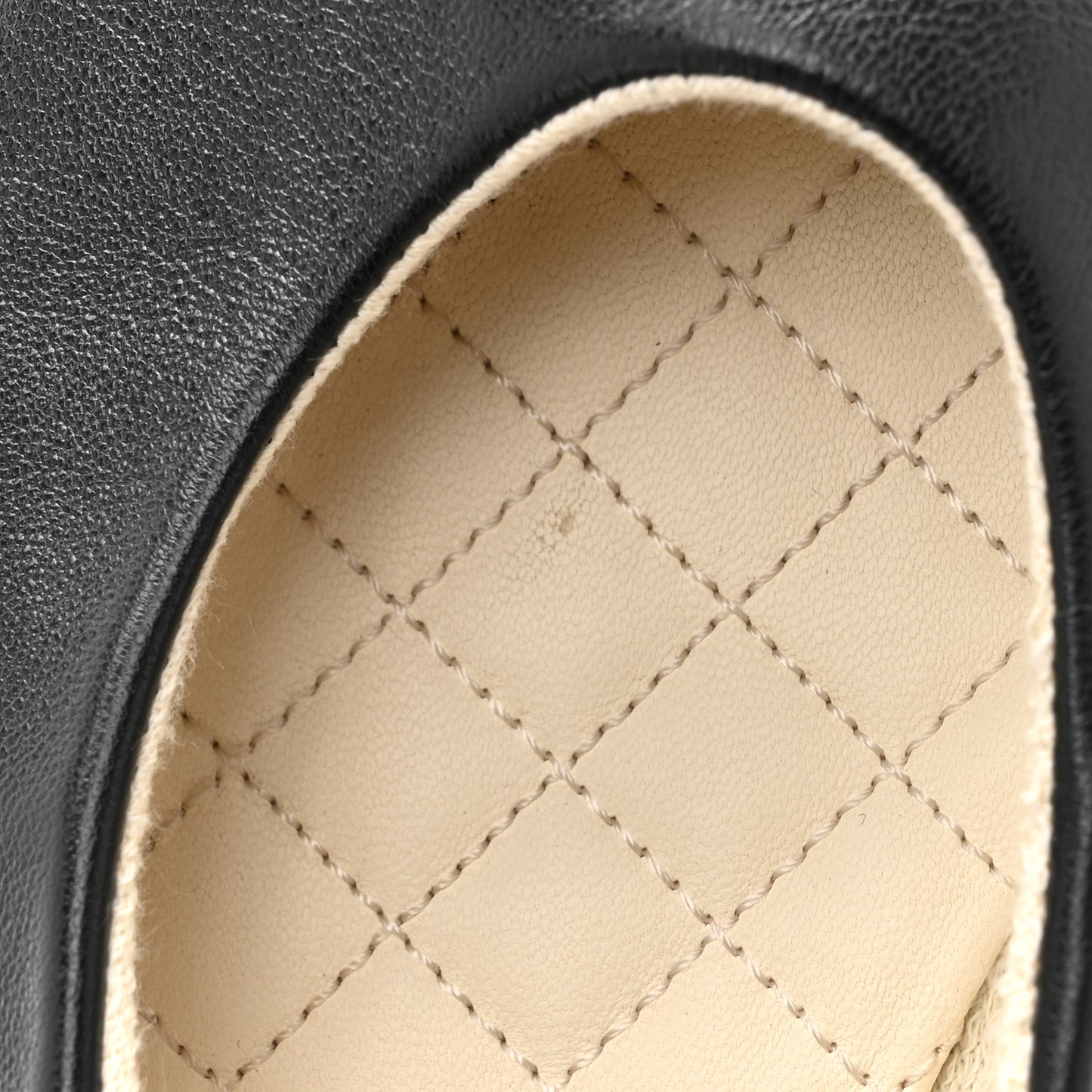 Lambskin Cap Toe CC Mary Jane Flats 39 Black