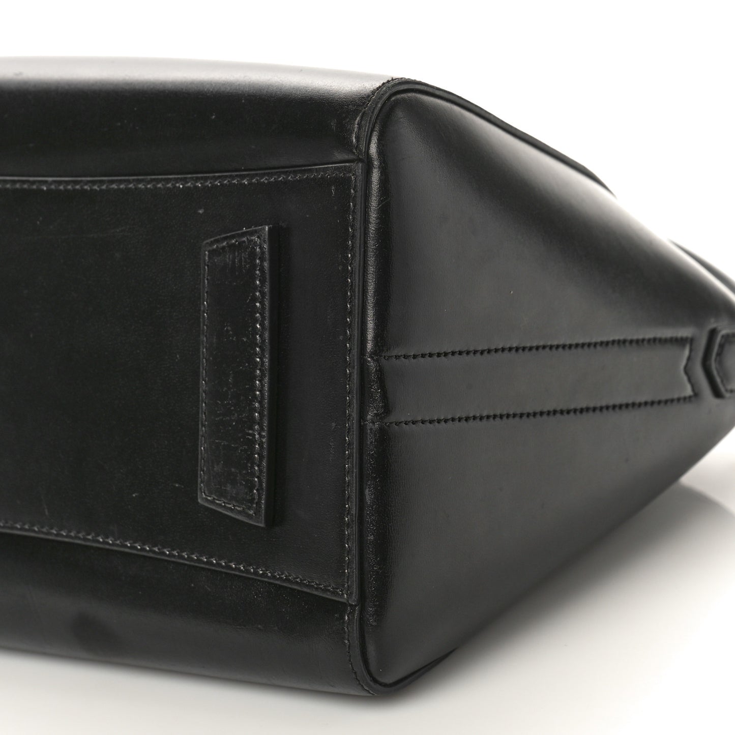 Shiny Lord Calfskin Small Antigona Black