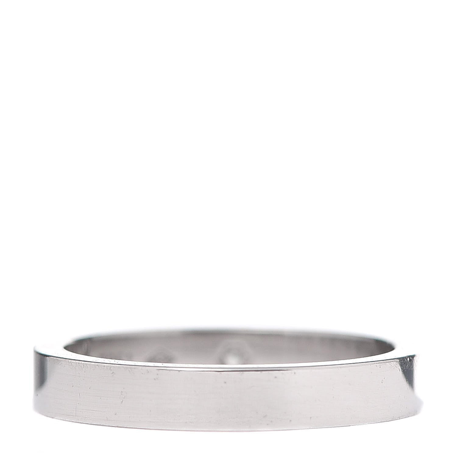 Cartier Platinum Diamond 3mm C De Wedding Band Ring 50 5.25 3 of 7