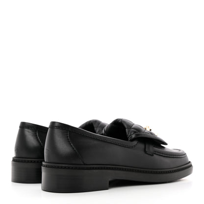 Chanel Lambskin Quilted CC Turnlock Loafers 36 Black 4 of 9