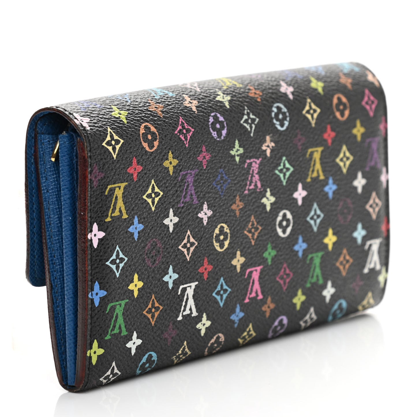 Monogram Multicolor Sarah Wallet Black Bleuet