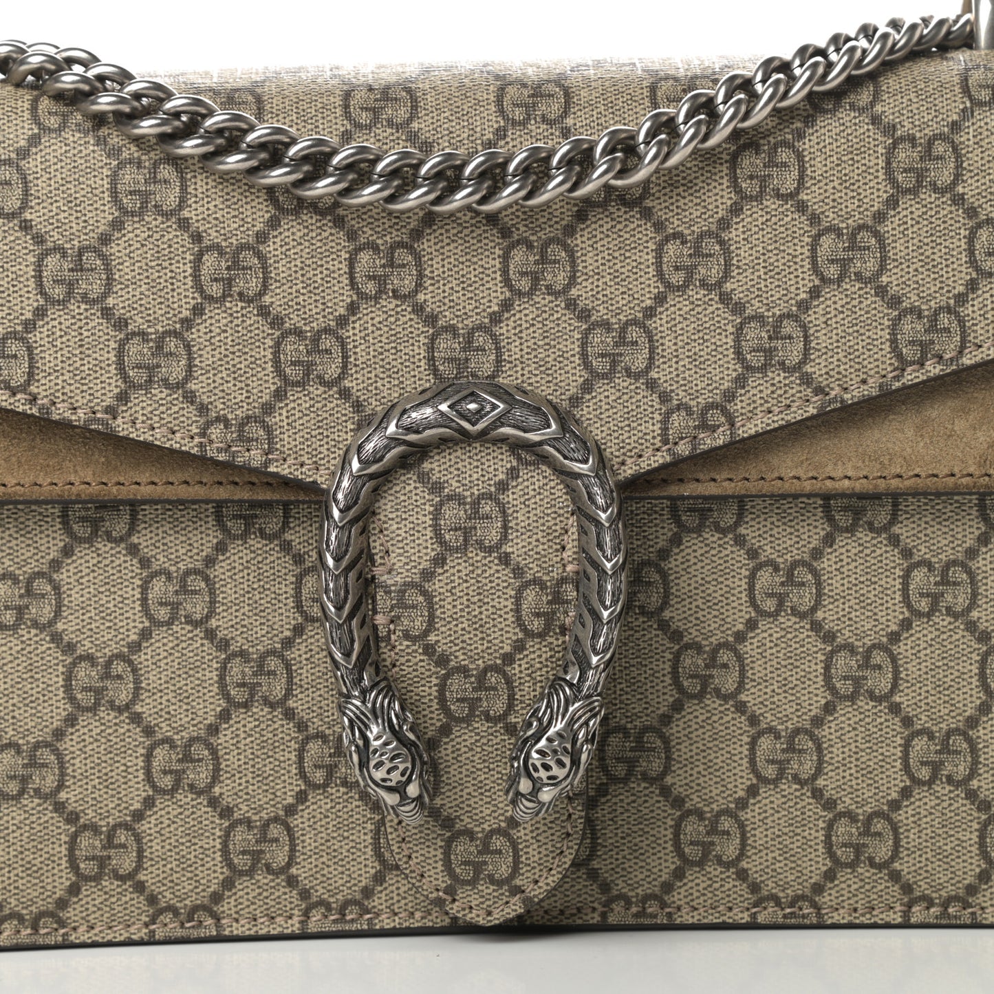 GG Supreme Monogram Small Dionysus Shoulder Bag Taupe