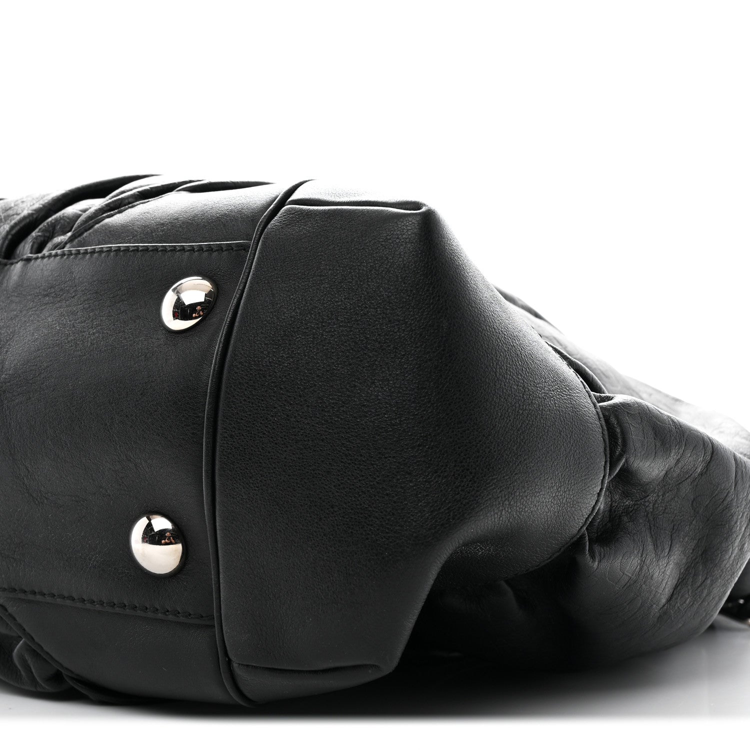Gucci Horsebit Embossed Full Moon Tote Black 10 of 12