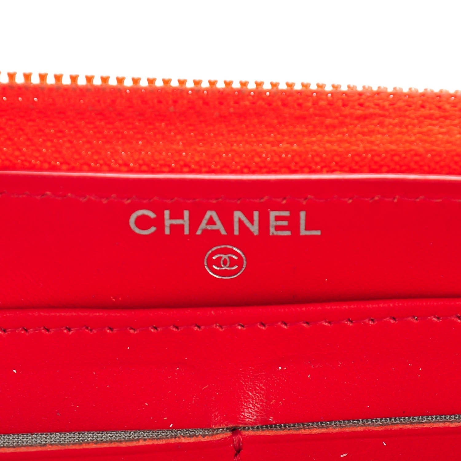 Chanel Caviar Large Timeless CC Gusset Zip Around Wallet Light Red 5 of 8