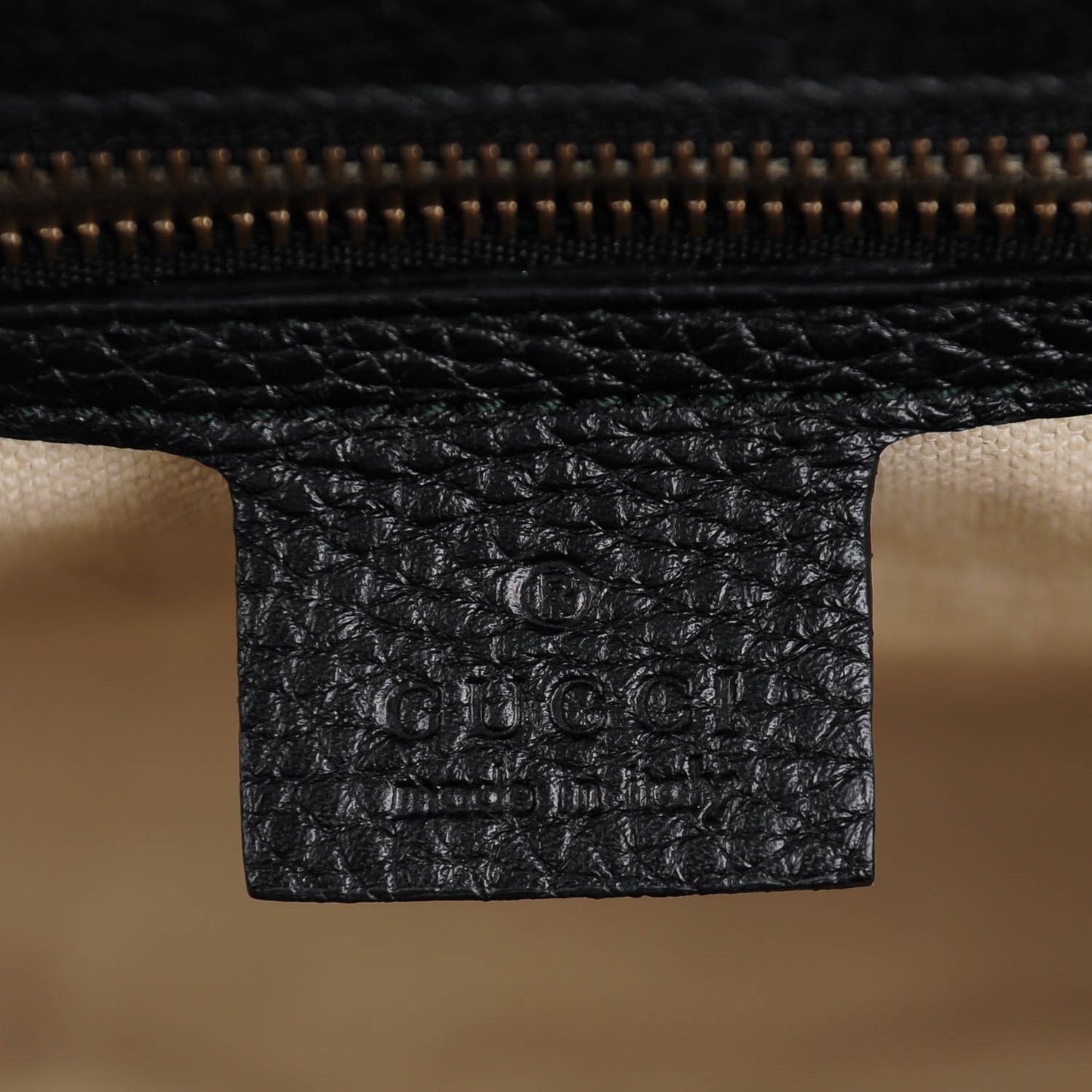 Calfskin Small GG Marmont Top Handle Bag Black