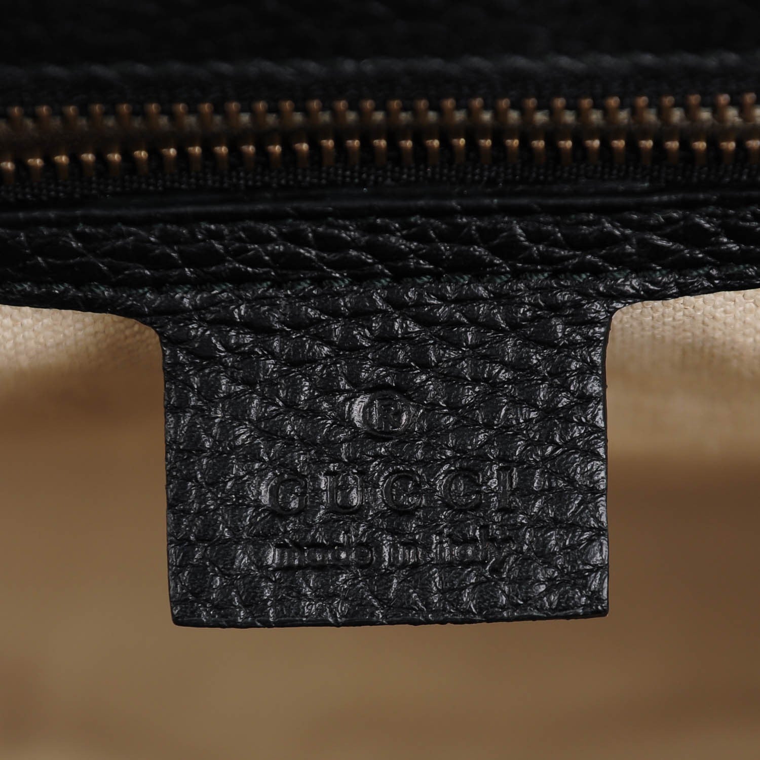 Gucci Calfskin Small GG Marmont Top Handle Bag Black 6 of 7