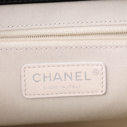 Chanel Washed Lambskin Quilted Medium Chain Around Messenger Black 6 of 7