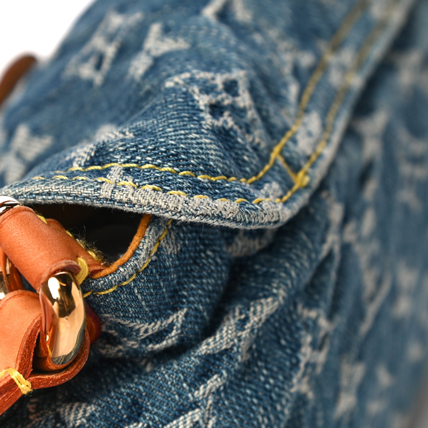 Louis Vuitton Monogram Denim Mini Pleaty Blue 13 of 16