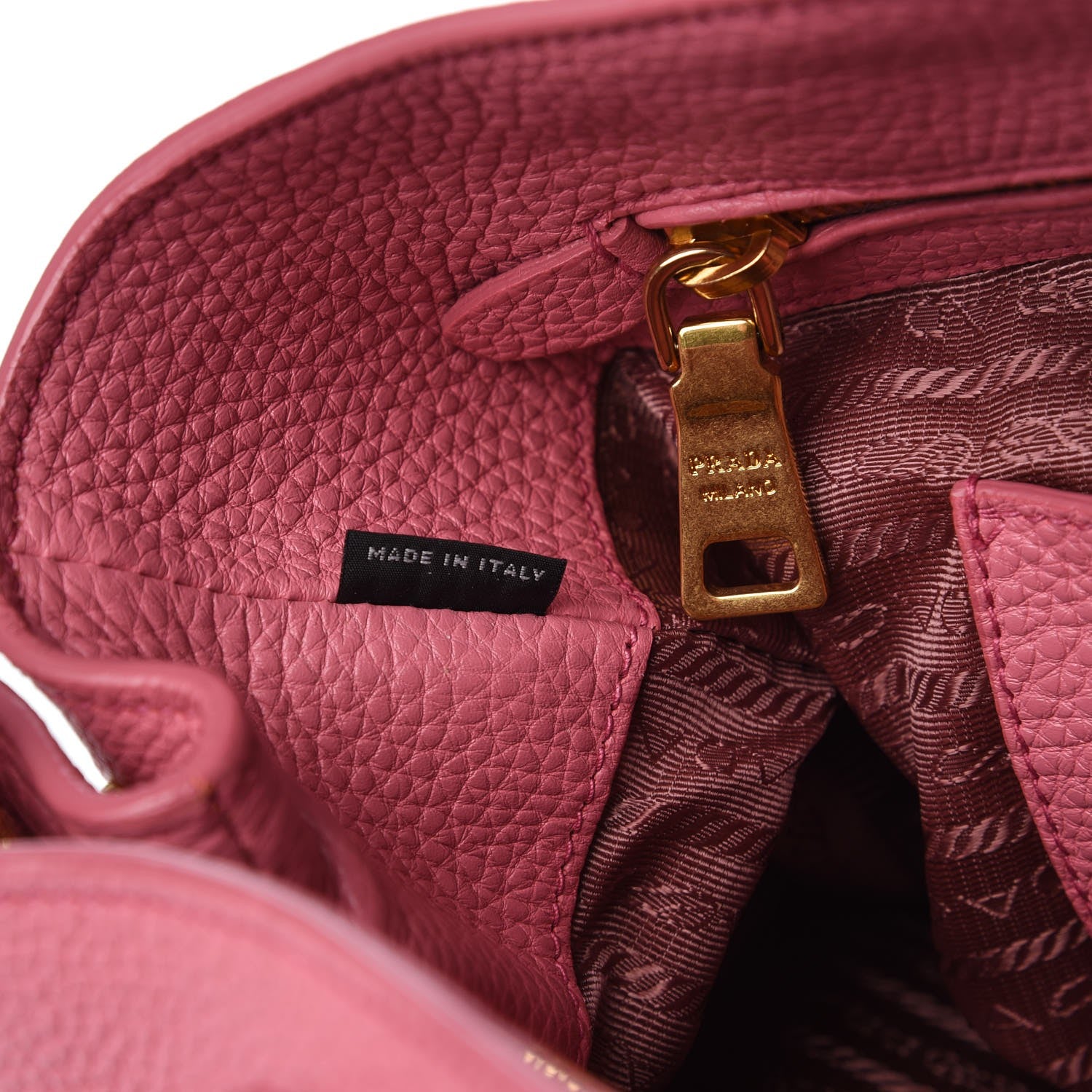 Prada Vitello Daino Tote Begonia 9 of 15