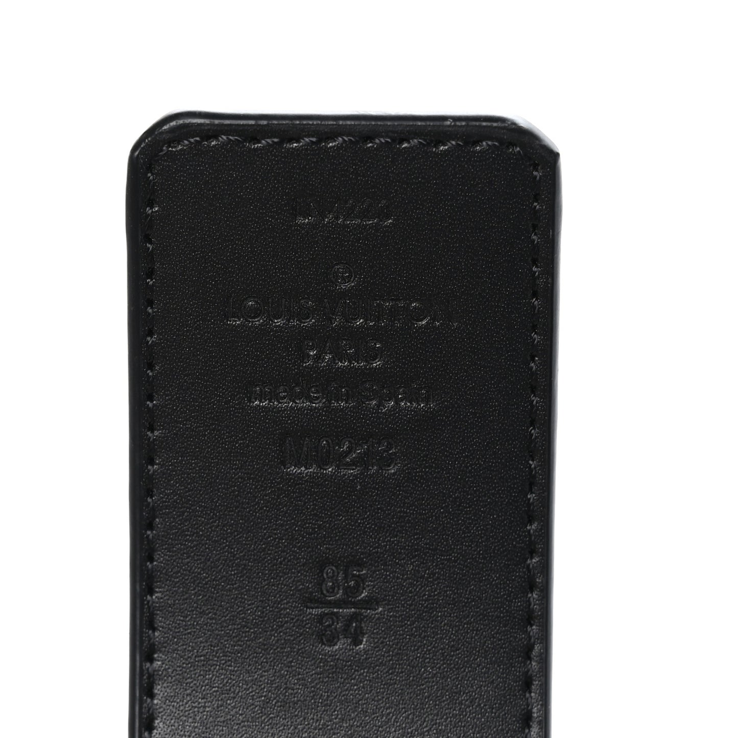 Damier Graphite 40mm LV Initiales Belt 85 34